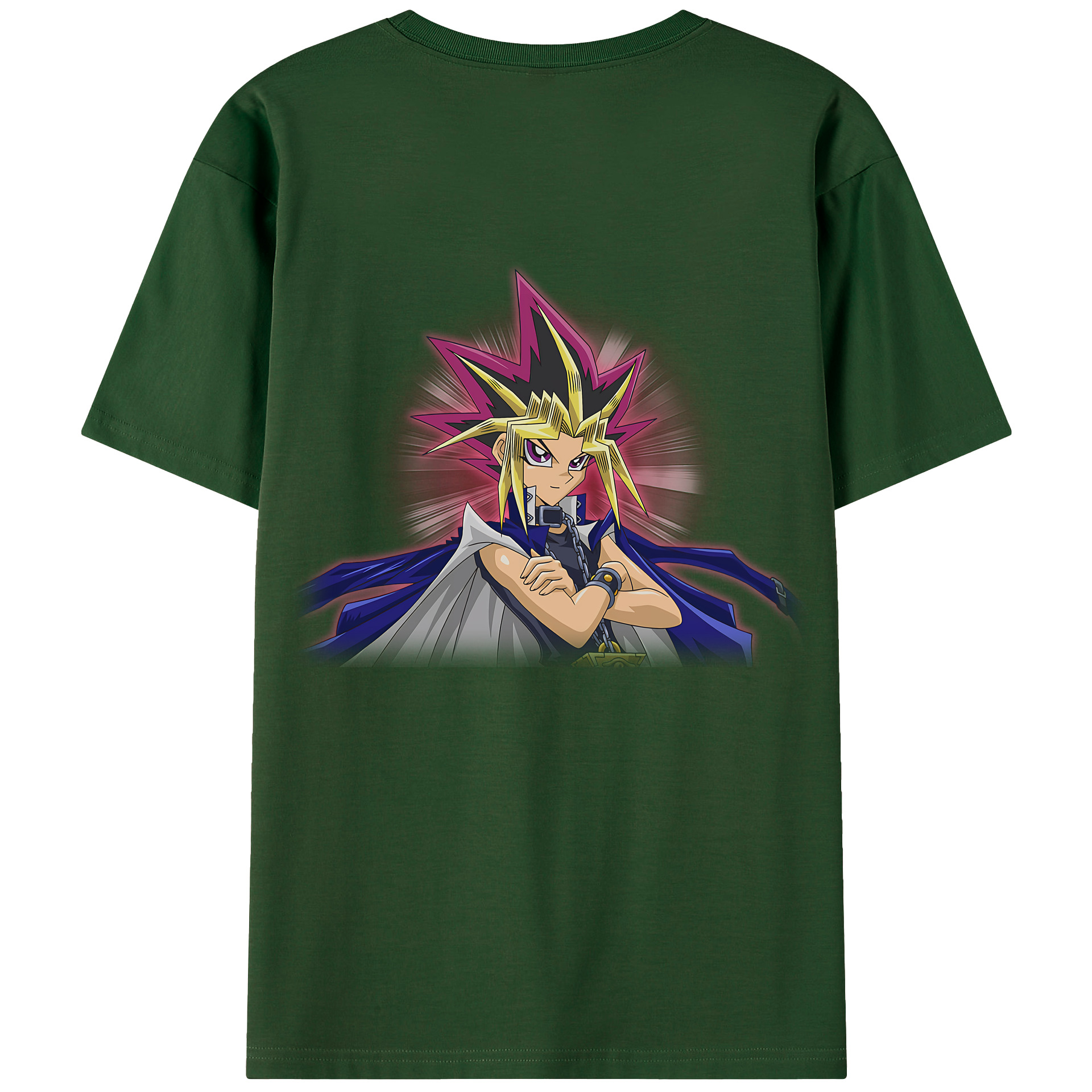 （画像用） 遊☆戯☆王 Yu-Gi-Oh! 綿100％半袖Tシャツ（背面プリント）